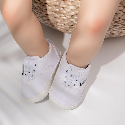 Morbido Infant Baby Boys Girls Canvas Sneaker Toddler Slip On Anti Skid Newborn First Walkers Candy