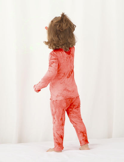 Jimonda Kids Soft Rayon From Bamboo Sleepwear Long Sleeve Boys Girls Pajama Outdoor 2-Piece