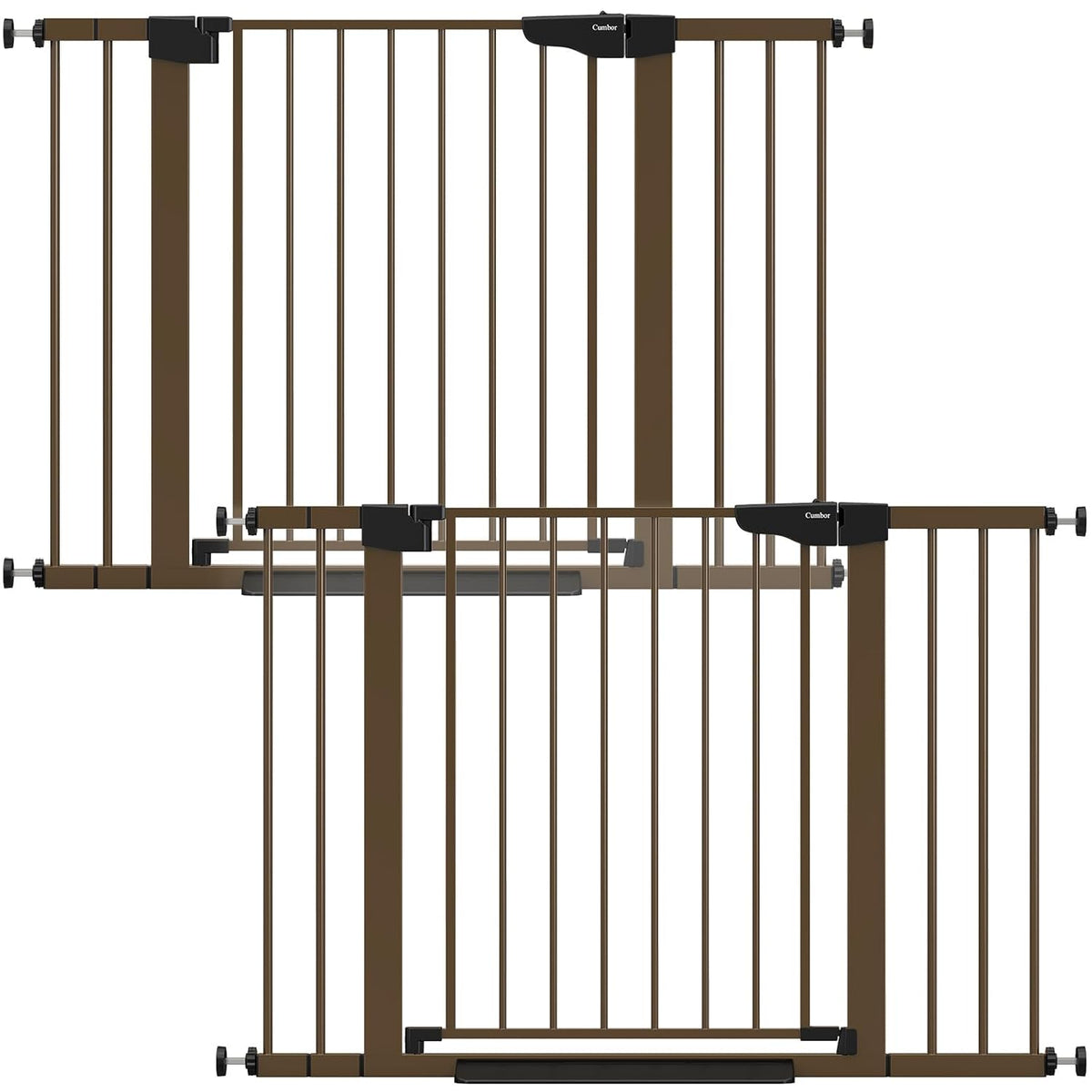 Cumbor 2 Pack 29.7-46" Baby Gate for Stairs, Mom's Choice Awards Winner-Auto Close Dog Gate for