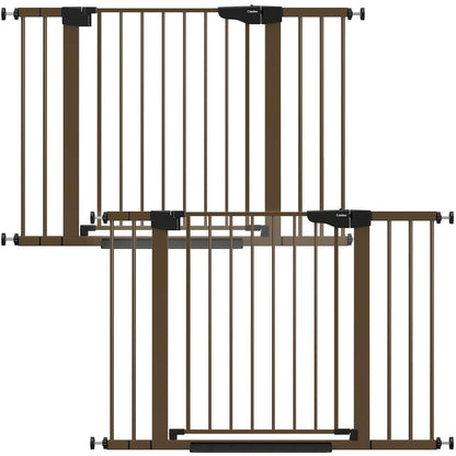 Cumbor 2 Pack 29.7-46" Baby Gate for Stairs, Mom's Choice Awards Winner-Auto Close Dog Gate for