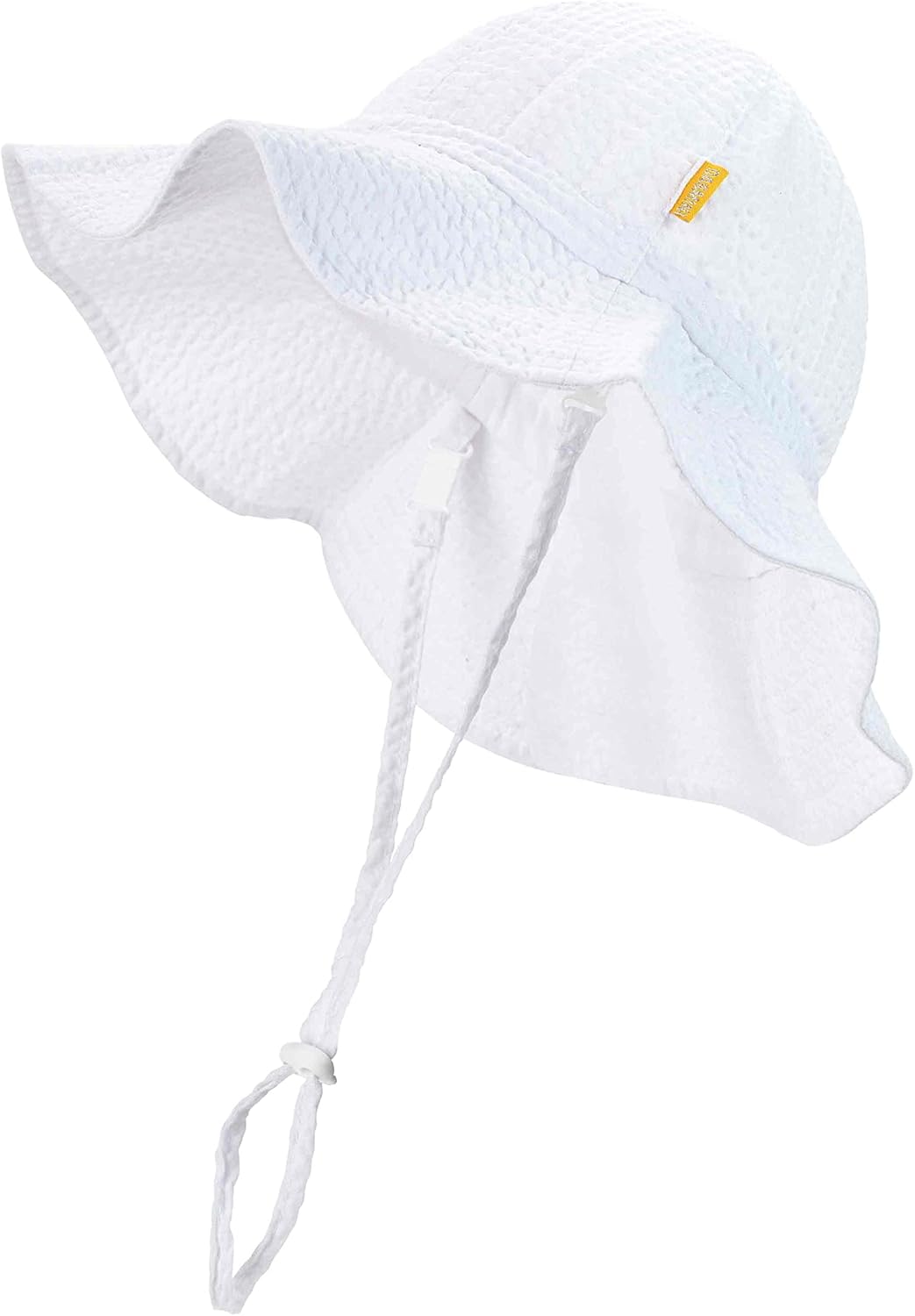 Baby & Toddler Wide Brim Sun Hats UPF 50+ Sun Protection Bucket Cap Cute Adjustable Hat in