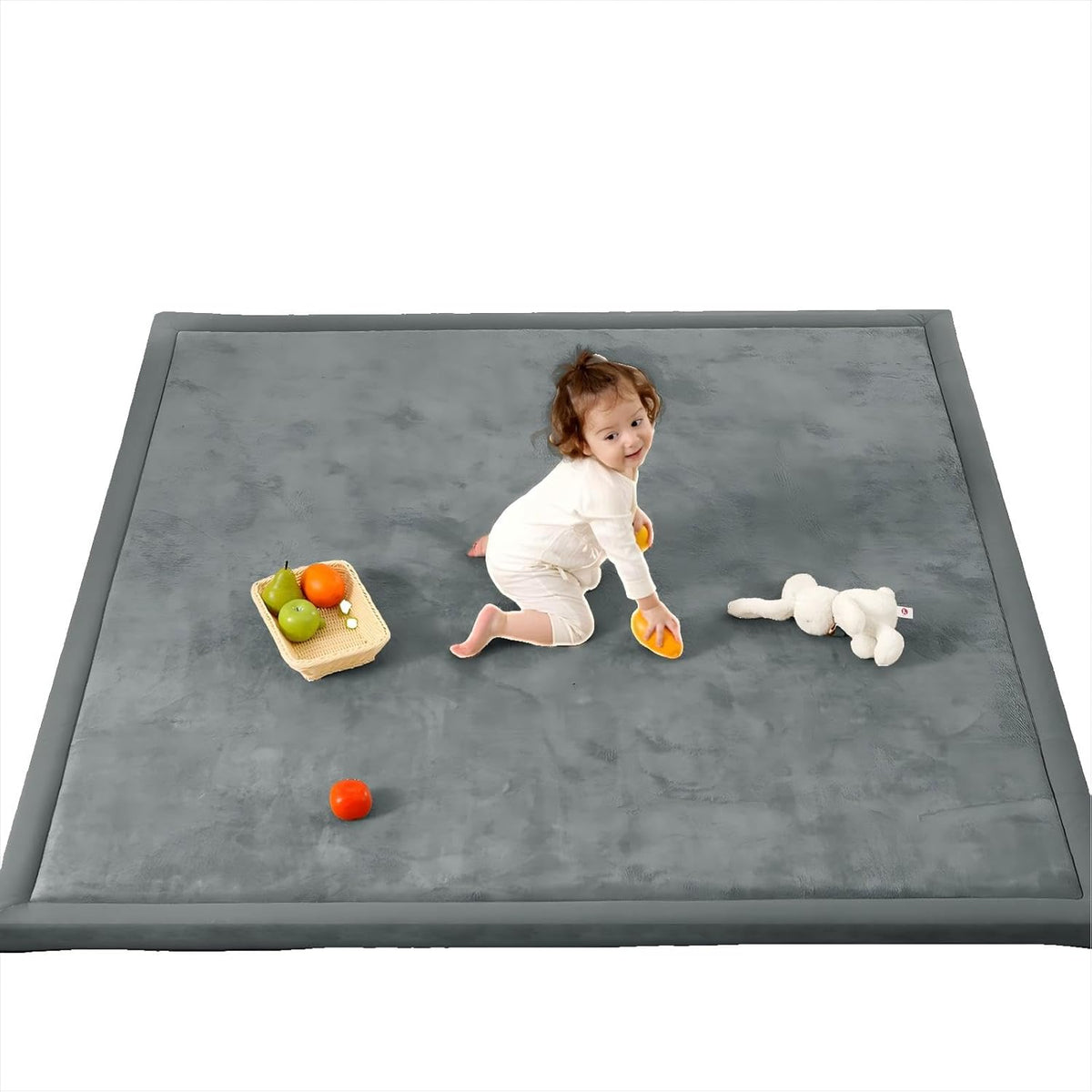 Ultra Soft Baby Play Mat,1.3" Thick Elasti-Foam 59"×71" Playpen Mat for