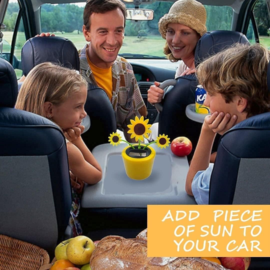 Solar Dancing Flower Sunflower Solar Dancing Solar Toys Powered Toys Car Swinging Dancing Toy Car
