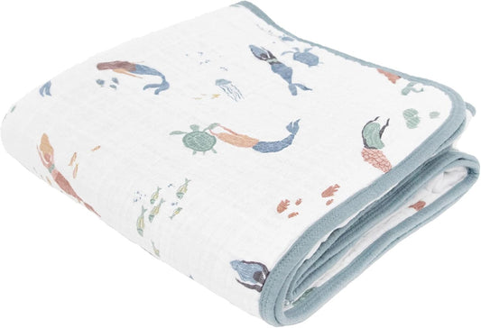 Little Unicorn Original Premium Cotton Quilt | Multi-Layered & Extra-Soft Muslin Fabric |for Babies