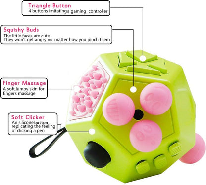 12 Sided Fidget Toys, Dodecagon Cube Toys Anti-Anxiety,Relieves Stress and Autism for
