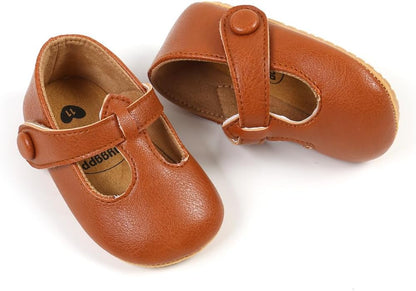 Baby Shoes Mary Jane Flats Non Slip Soft Sole Infant Toddler Sneakers First Walkers Party Christmas