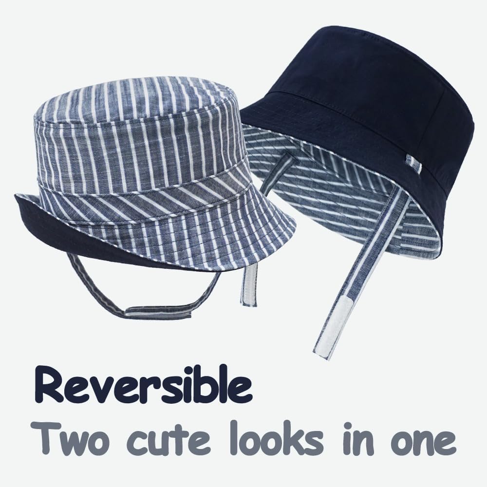 Keepersheep Baby Baseball Cap Infant Sun Hat, Cotton Knit with Soft Brim, Adjustable Soft Newborn