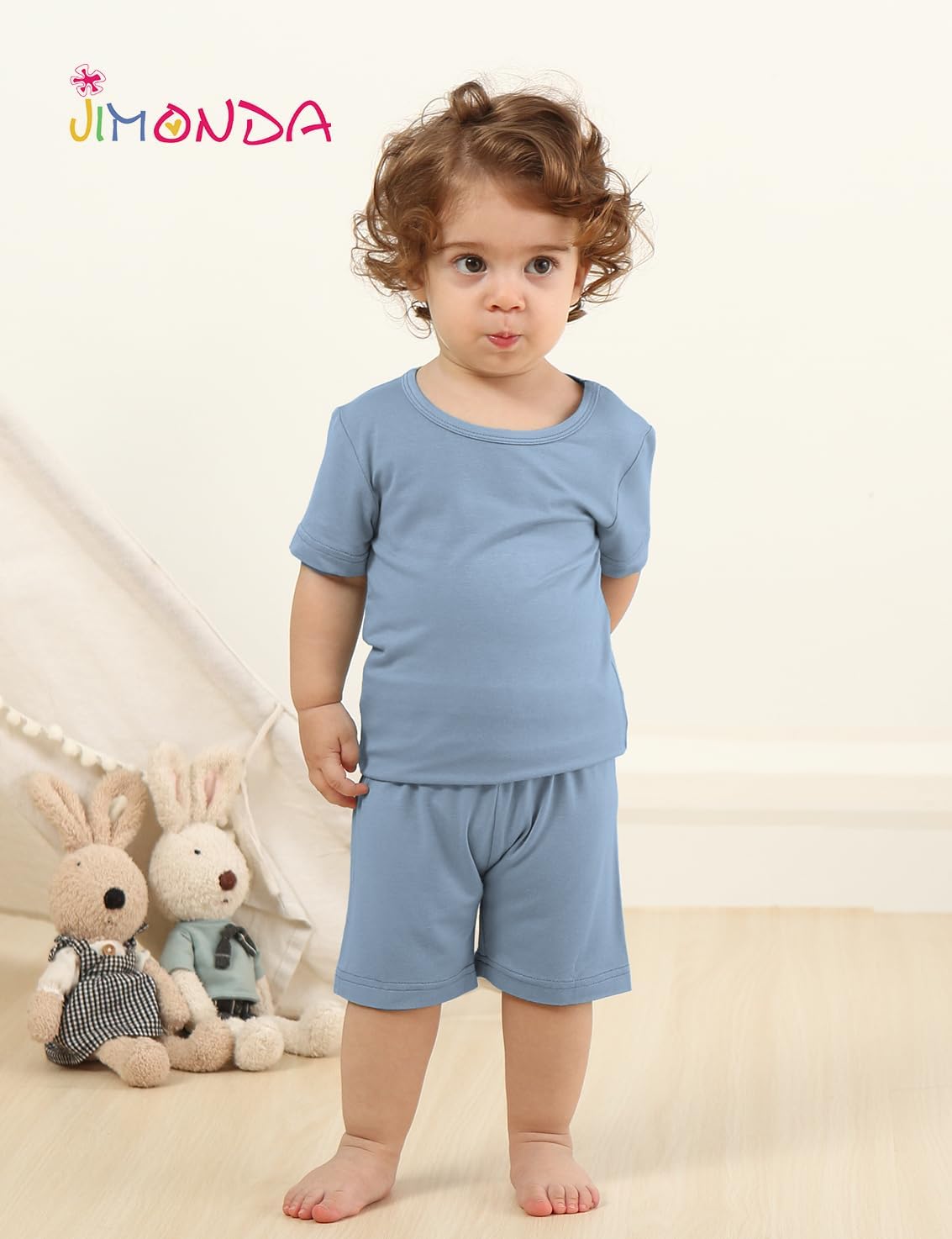 Jimonda Baby Boys Girls Pajama Sets Toddler Sleepwear Cool Jammies 2pcs Viscose from Bamboo PJs