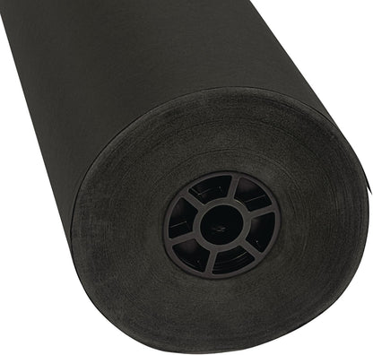 Colorations Dual Surface Paper Roll Classroom Supplies for Arts and Crafts Black (36" x 1000')