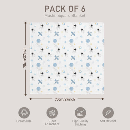 GLLQUEN BABY Receiving Blankets Boy Muslin Swaddle Blankets for Newborn