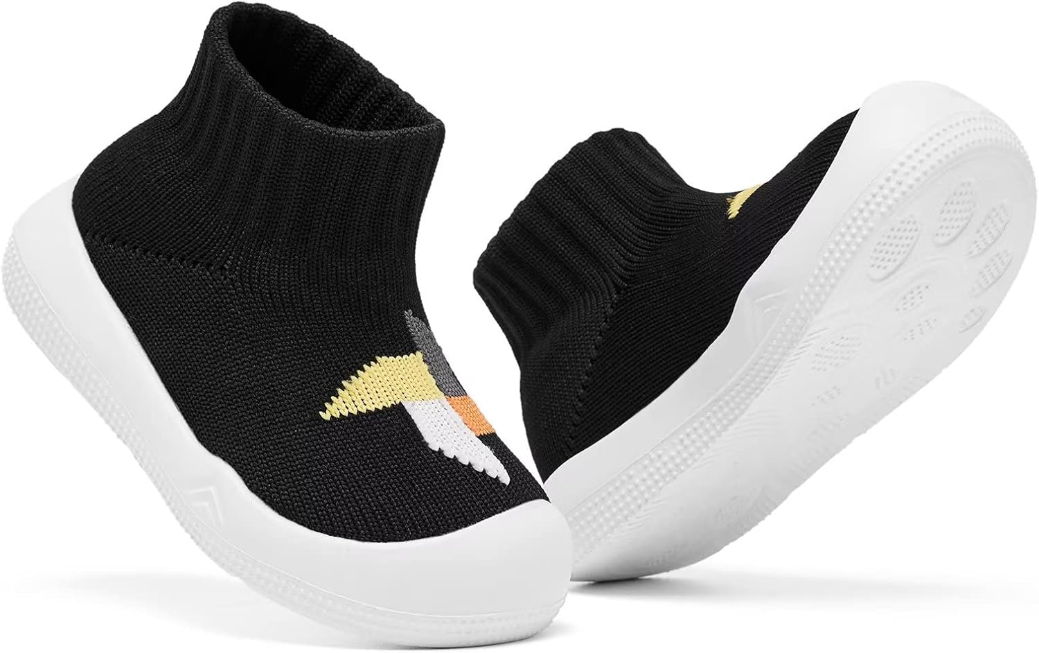 Eashi Baby Boy Girl Non-Skid Indoor Infant Walking Shoes Breathable Warm Elastic Sock Shoes with