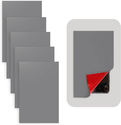 Rubber Bond Self-Adhesive Rubber Wall Outlet Cover Plate 5 Pack - Easy to Apply Peel & Stick