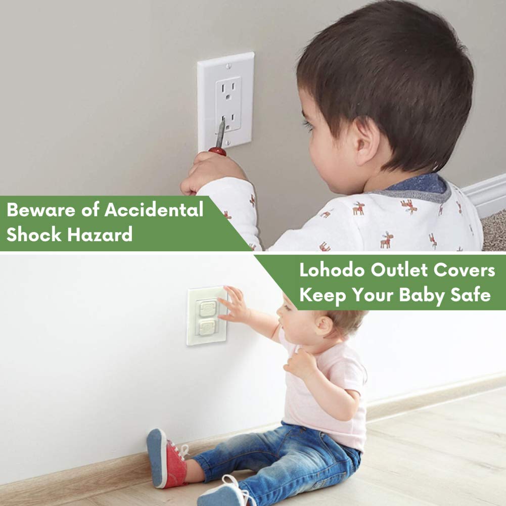Outlet Covers Baby Proofing Socket Protectors Child Safety Plug Caps Difficult for Toddler to