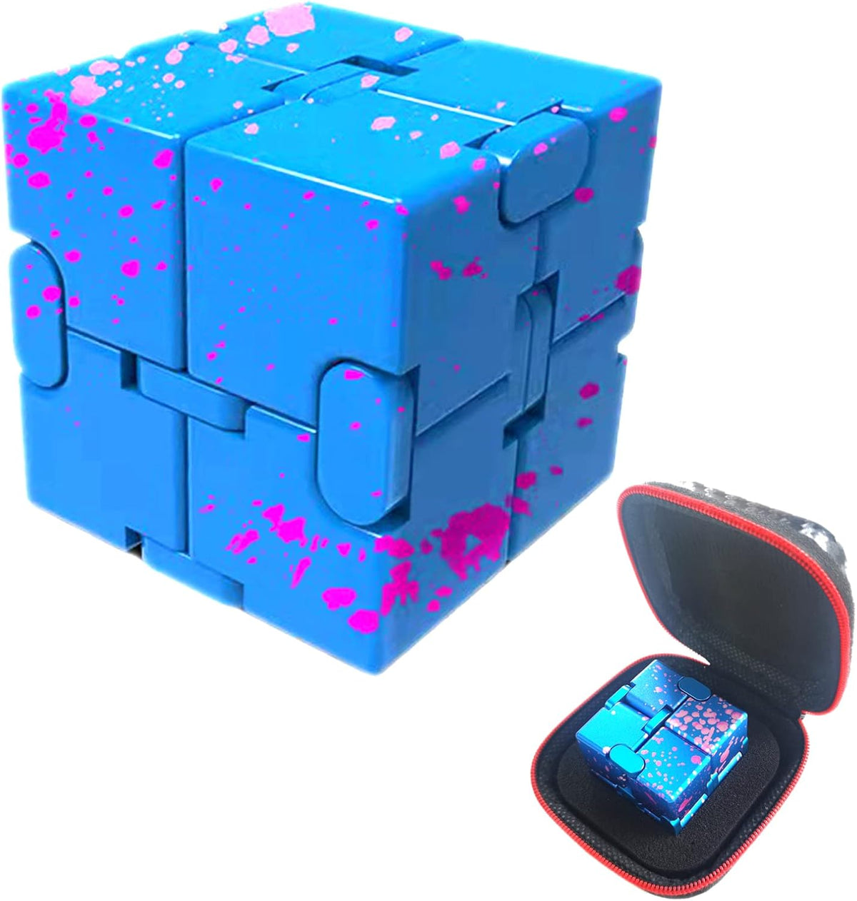 Metal Fidget Toys Infinity Cube for Men Christmas Day Gifts Anxiety Stress Relief Aluminum Alloy