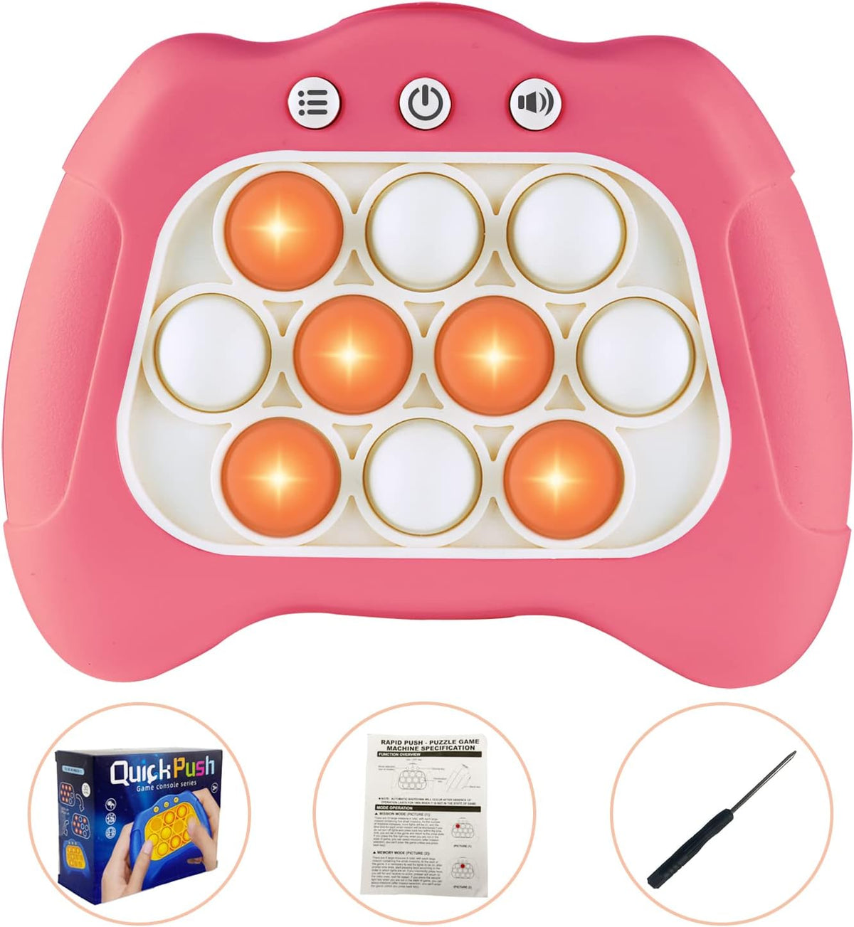 Pop The Target! Handheld Speed Pushing Game Machine: A Fun Multiplayer Game for Family. Fidget Game