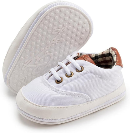 Morbido Infant Baby Boys Girls Canvas Sneaker Toddler Slip On Anti Skid Newborn First Walkers Candy