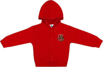 Creative Knitwear College Baby Snap Hooded Jacket - Team Logo, Multiple Colors, for Boys & Girls
