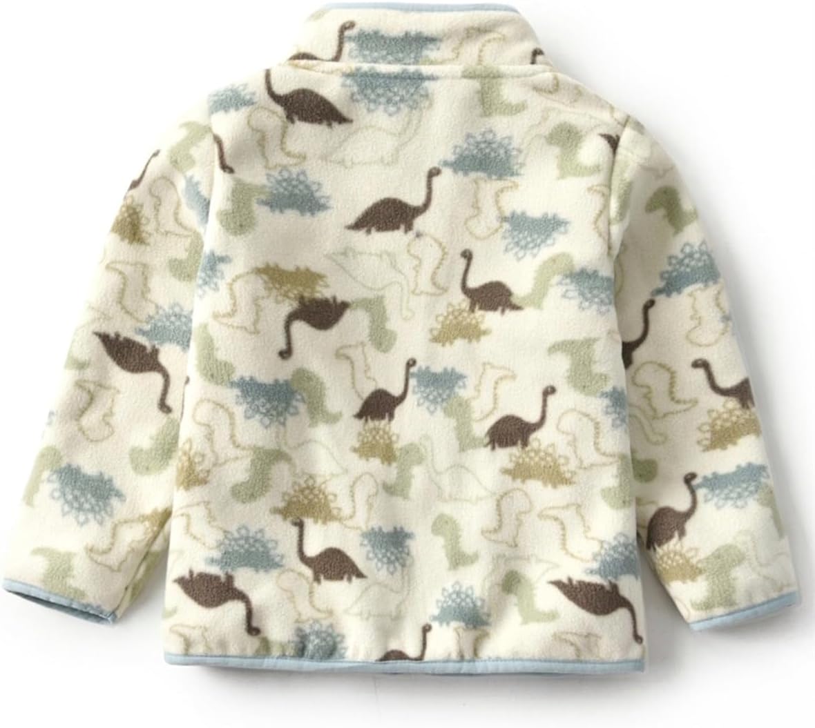 Kids Printed Polar Fleece Jacket Toddler Baby Boys Girls Autumn Winter Warm Sherpa Lining Outerwear