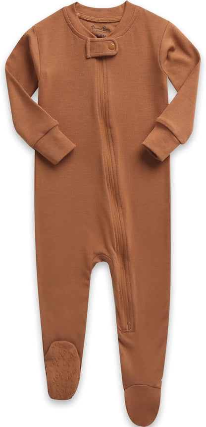 VAENAIT BABY Infant Toddler Boys Girls Footed One-Piece Sleep and Play Premium Modal Pajamas 1-2