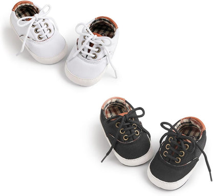 Morbido Infant Baby Boys Girls Canvas Sneaker Toddler Slip On Anti Skid Newborn First Walkers Candy