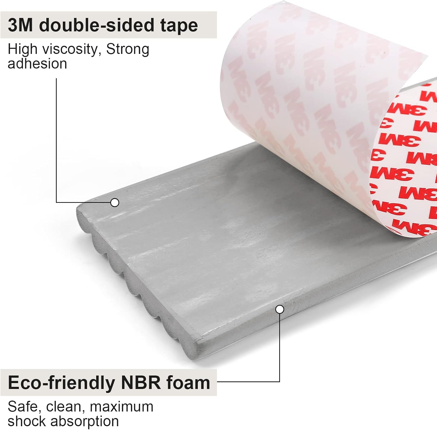 Upgrade Baby Proofing Edge Corner Protector, 16.4ft Edge Guards Padding with 3M Adhesive