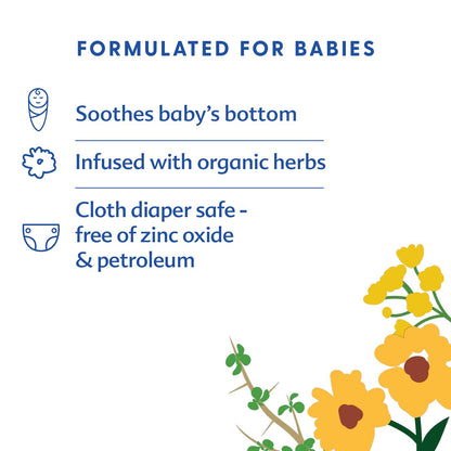 Motherlove Diaper Balm (1 oz) Organic Herbal Diaper Rash Cream—Cloth Safe, Zinc Oxide