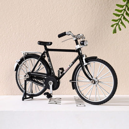 Miniature Alloy Bicycle Collections Bookshelf Decor, Metal Art Home Accessories, Desk Accessories