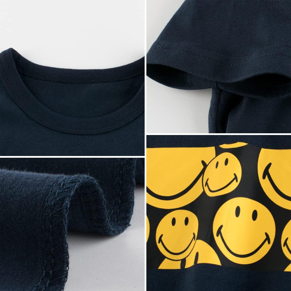 Boys' 4-Pack Excavator Short Sleeve Crewneck T-Shirts Top Tee Size 2-7 Years Toddler Boys' Value