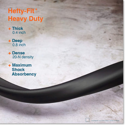 Roving Cove HeftyFit Edge Protector for Baby Proofing (6ft Large Edge Only), Heavy-Duty Soft Rubber