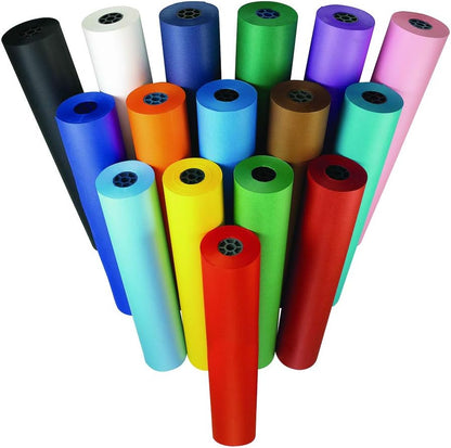 Colorations Arts and Crafts Paper Roll - 36" x 1000', Holiday Green, Dual Surface, Markers, Finger
