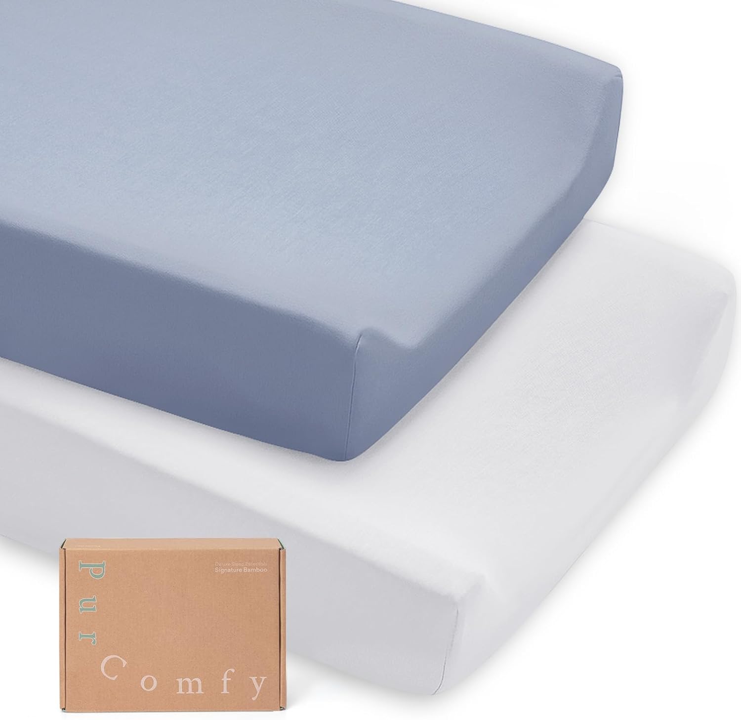 Supersoft Diaper Changing Pad Covers, 2-Pack Premium Bamboo Viscose Change Table Pad Covers for