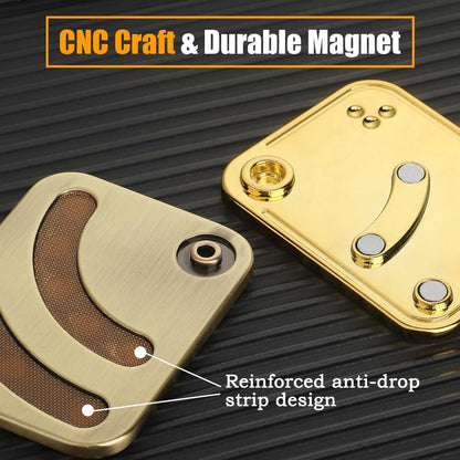 Cool Chip Fidget Slider for Kids, Fidget Toys Adults Metal Magnetic Fidgets Desk Toys, EDC Gadgets