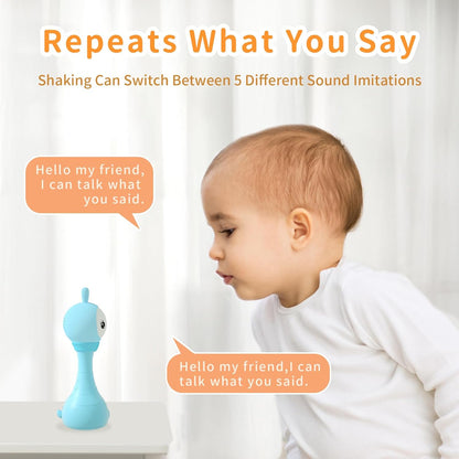 alilo Yoyo Talking Bunny Baby Singing Musical Rattle, Mimicking Toys Repeats What You Say