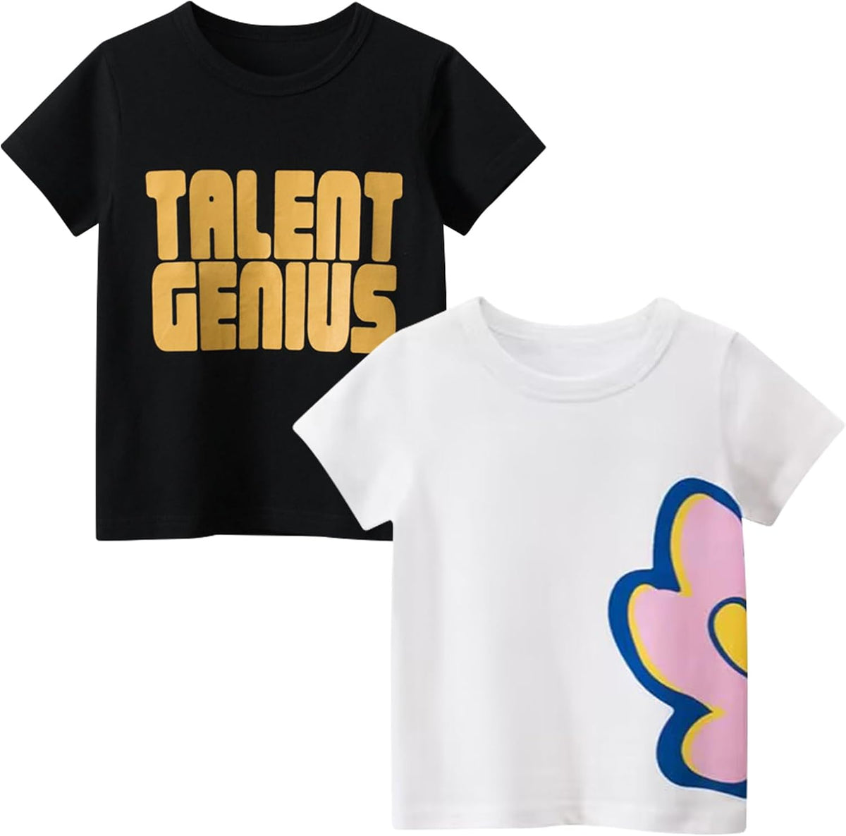 Boys' 4-Pack Excavator Short Sleeve Crewneck T-Shirts Top Tee Size 2-7 Years Toddler Boys' Value