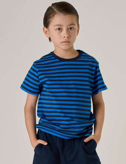 LAPASA Kids T-Shirts Short Sleeve (4 Pack) 100% Cotton Plain Top Tees Boy & Girl Unisex Toddler