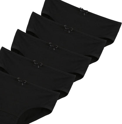 Donella Girls' Soft Cotton Underwear - Kids Bikini Brief Panties for Girls and Toddlers 5-Pack