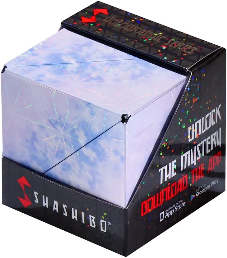 SHASHIBO Shape Shifting Box - Award-Winning, Patented Fidget Cube w/ 36 Rare Earth Magnets