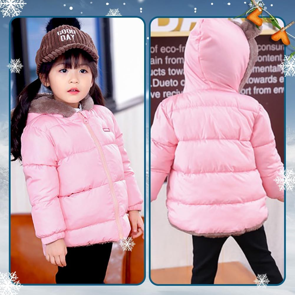 Fairy Baby Infant Baby Winter Coat Cute Teddy Bear Hooded Jacket Warm Fleece Outerwear Windproof