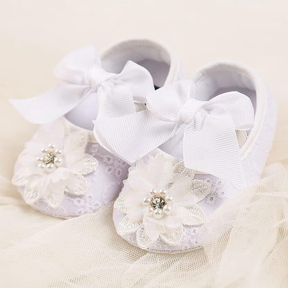 Baby Shoes Mary Jane Flats Non Slip Soft Sole Infant Toddler Sneakers First Walkers Party Christmas
