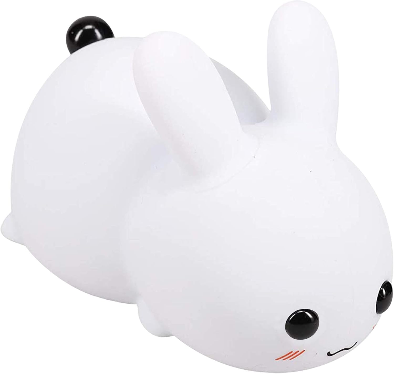 QANYI Kawaii Bunny Night Lights for Kids, 7 Color Light Silicone for Baby Nursery, Portable USB