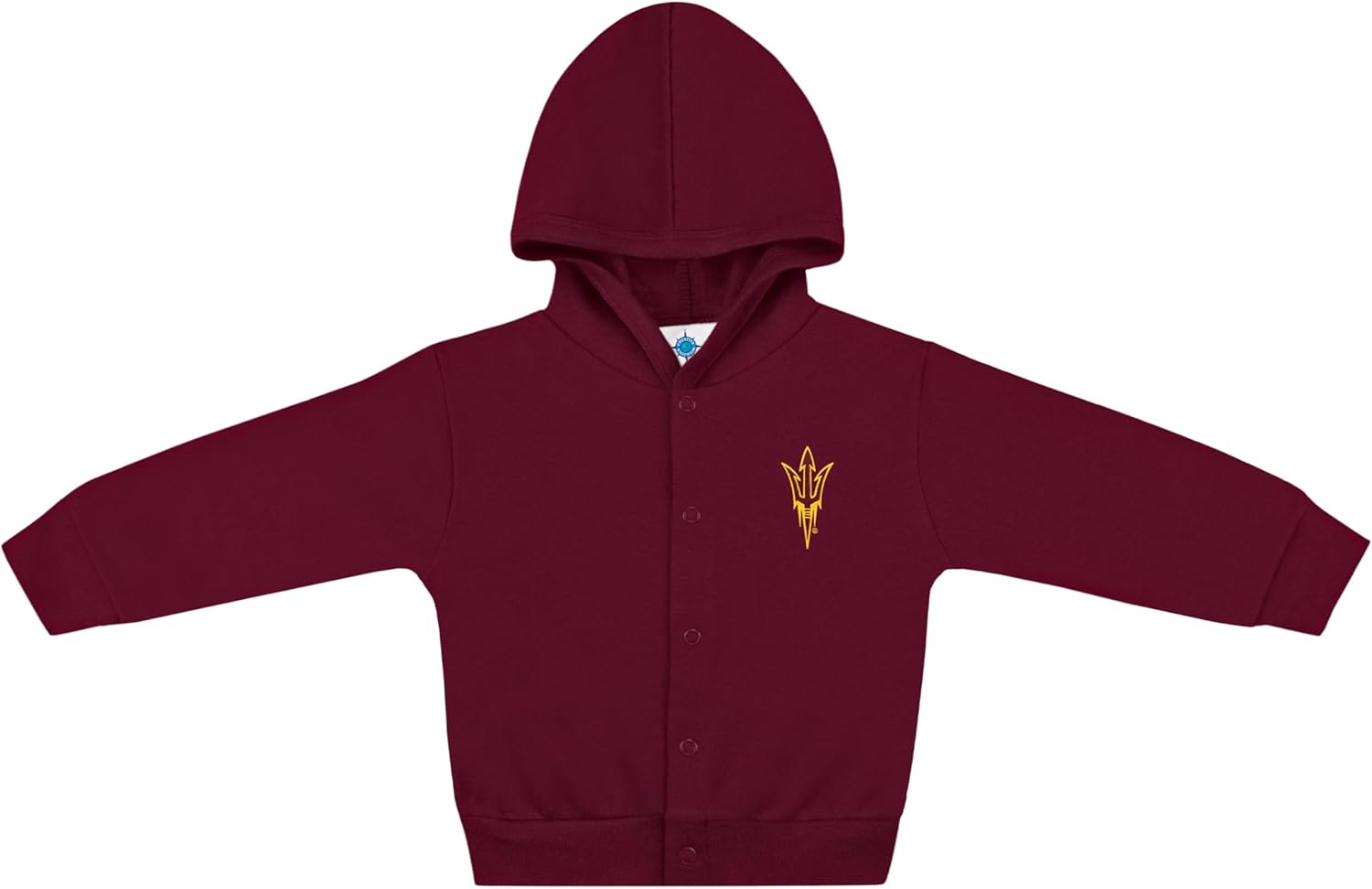 Creative Knitwear College Baby Snap Hooded Jacket - Team Logo, Multiple Colors, for Boys & Girls