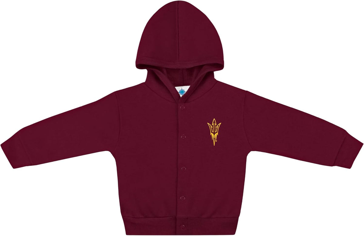 Creative Knitwear College Baby Snap Hooded Jacket - Team Logo, Multiple Colors, for Boys & Girls