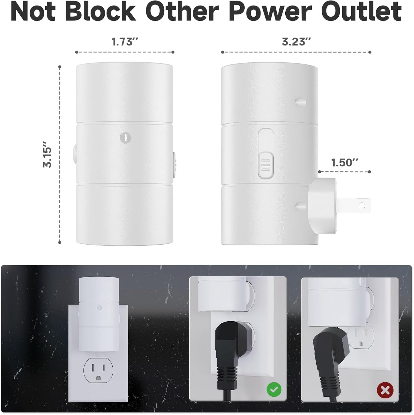 NIORSUN Dusk to Dawn Night Light Plug in,Bright Night Lights Plug Into Wall with 3 Light