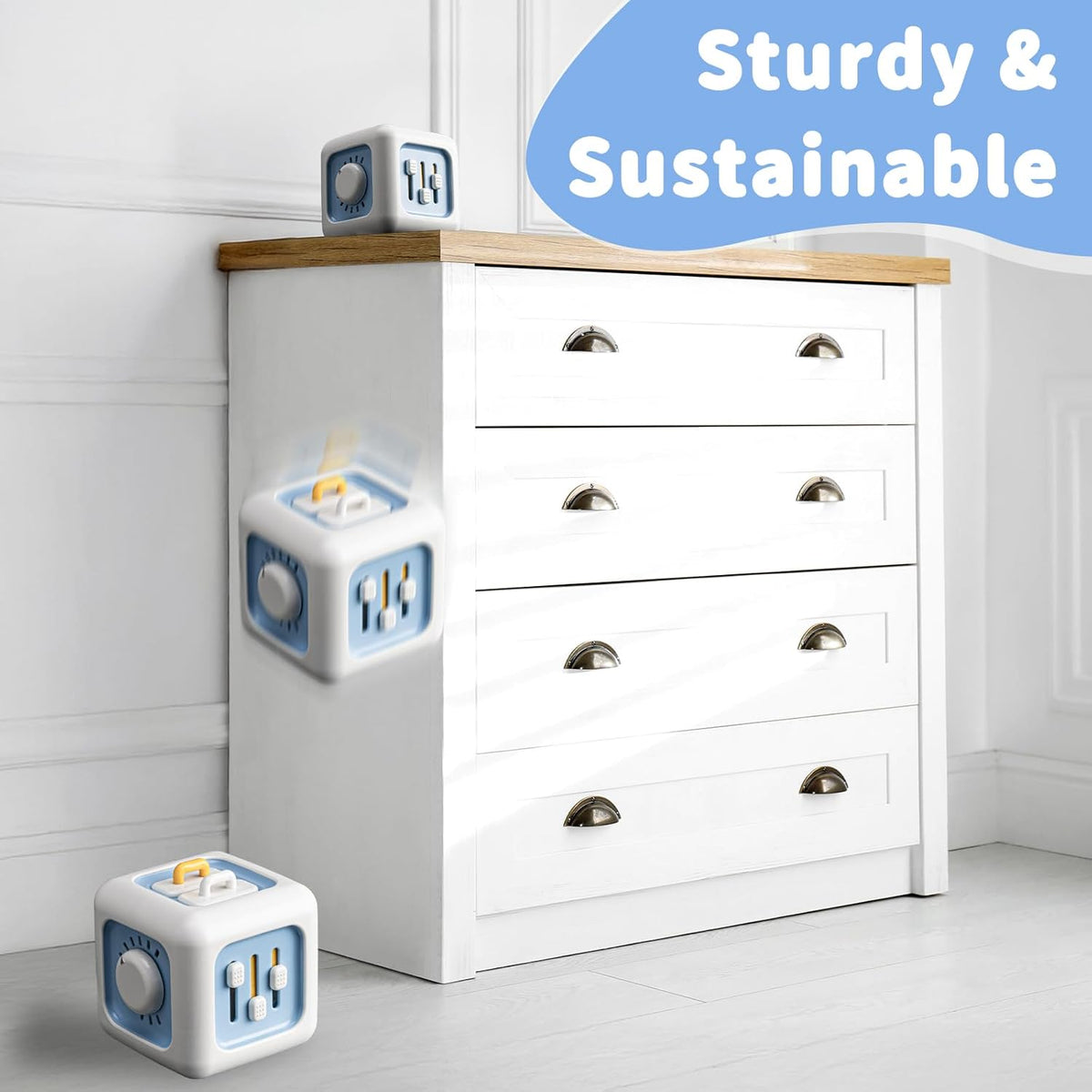 Busy Cube Toys for 1 Year Old, Montessori for 1+ Year Old, Travel Toys for Toddlers 1-3, Learning