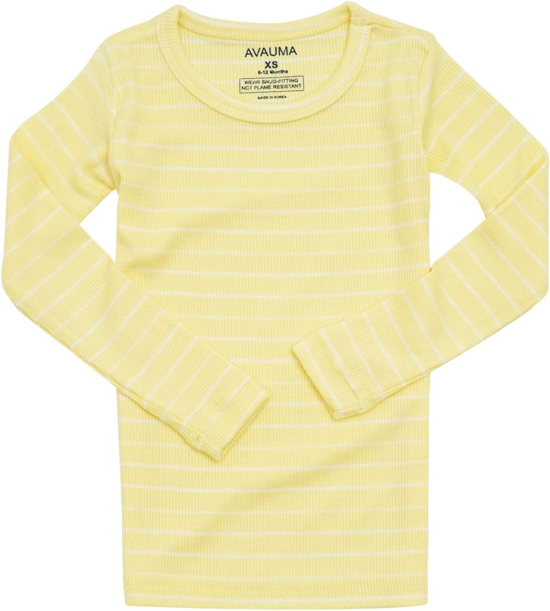 AVAUMA Stripe Pattern Baby Boys Girls Pajama Set Kids Toddler Snug fit Ribbed Sleepwear pjs for