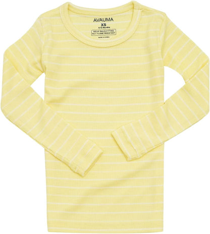 AVAUMA Stripe Pattern Baby Boys Girls Pajama Set Kids Toddler Snug fit Ribbed Sleepwear pjs for