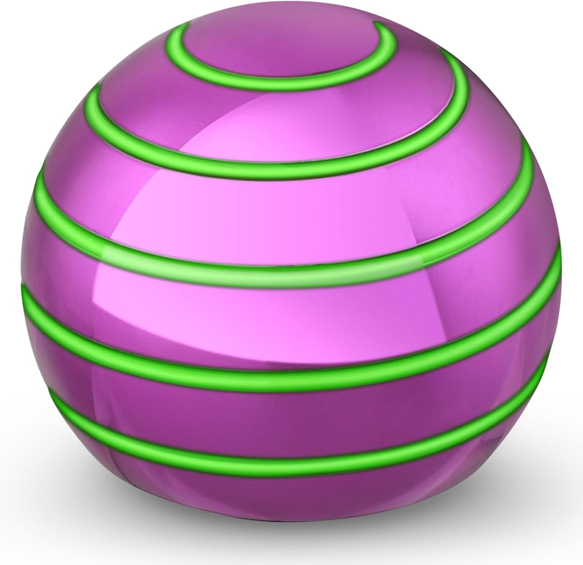 Luminous Desk Spinning Ball Toys for Kids Adults, Metal Optical Illusion Fidget Spinner Kinetic