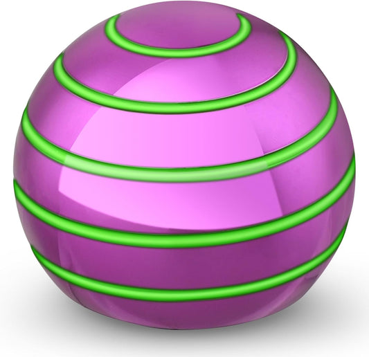 Luminous Desk Spinning Ball Toys for Kids Adults, Metal Optical Illusion Fidget Spinner Kinetic