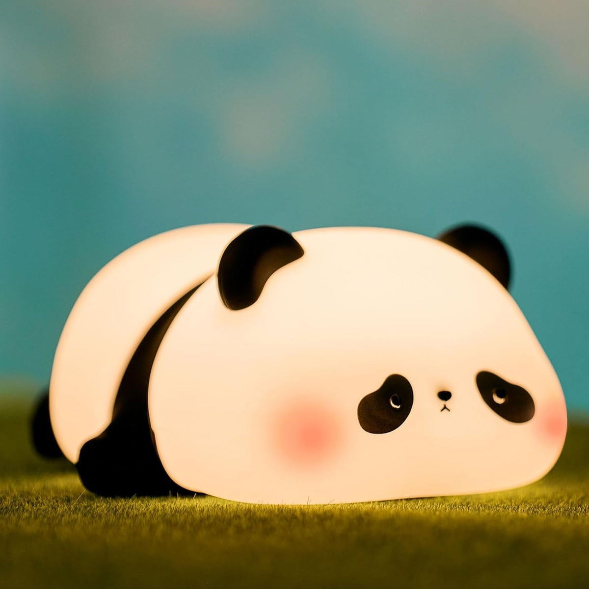 Cute Panda Night Light for Kids, LED Panda Lamp, Food Grade Silicone Novelty Animal Night