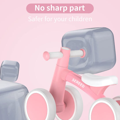 SEREED Baby Balance Bike for 1 Year Old Boy Girl, First Birthday Gift Toy